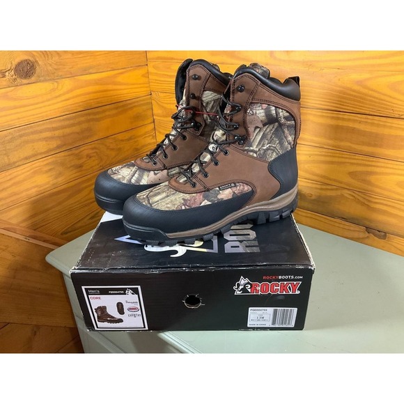 Rocky Core Waterproof 800G Insulated Outdoor Boot FQ0004753 Camo Brown Size 13M